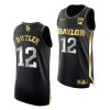 baylor bears jared butler 2021 march madness golden authentic black jersey