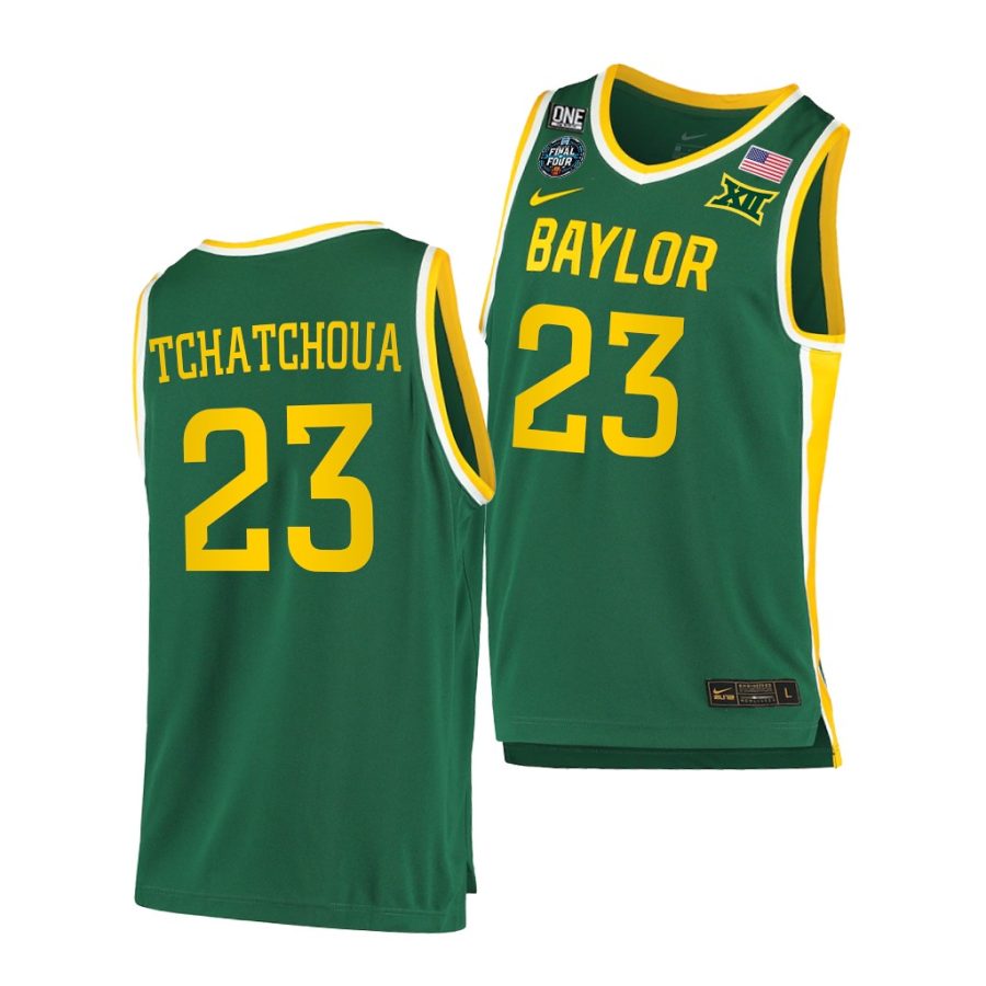 baylor bears jonathan tchamwa tchatchoua 2021 ncaa national champion green jersey