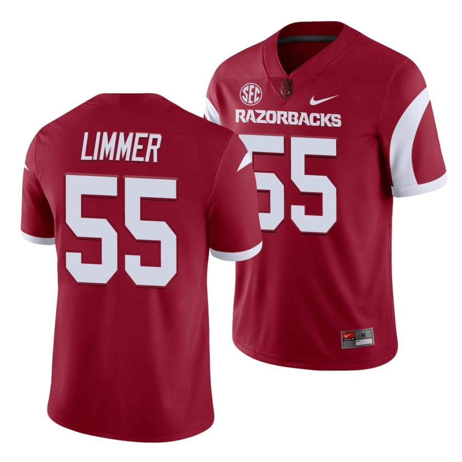 beaux limmer cardinal college football arkansas razorbacks jersey 0