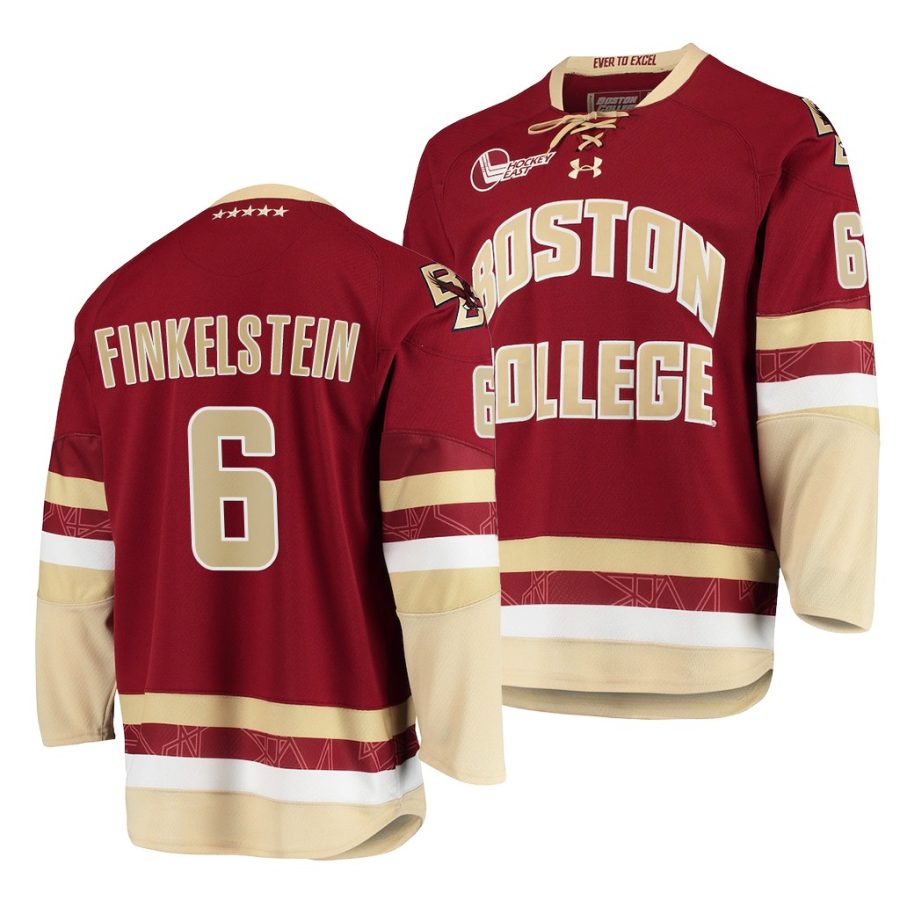 ben finkelstein ncaa college hockey maroon jersey