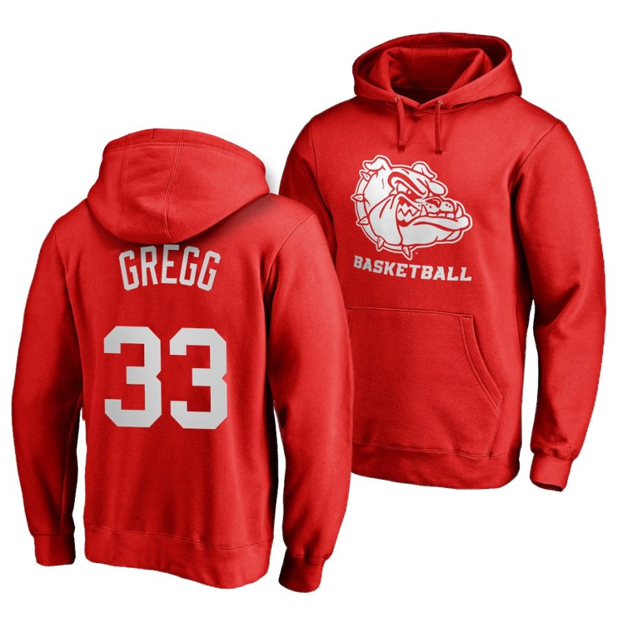 ben gregg red name & number gonzaga jersey