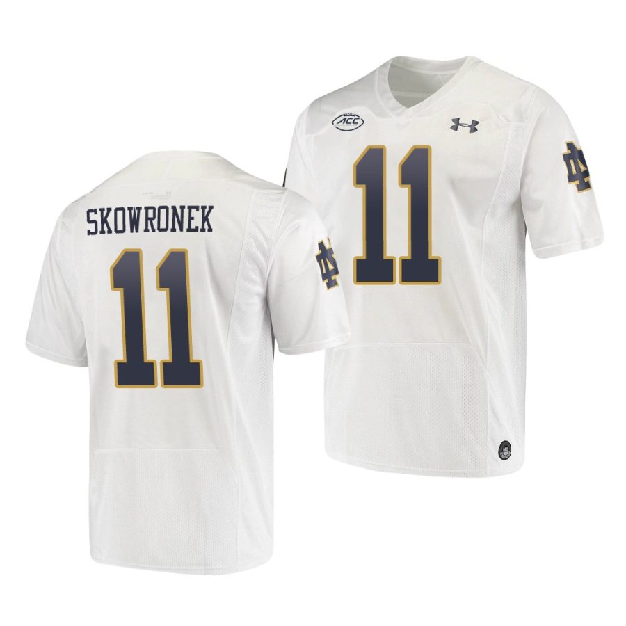 ben skowronek white replica men's jersey