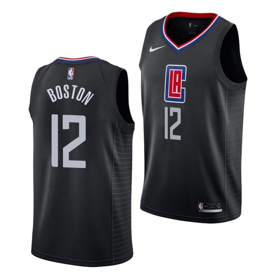 bj boston la clippers black statement edition 2021 nba draft jersey