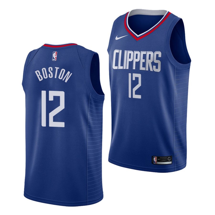 bj boston la clippers blue icon edition 2021 nba draft jersey