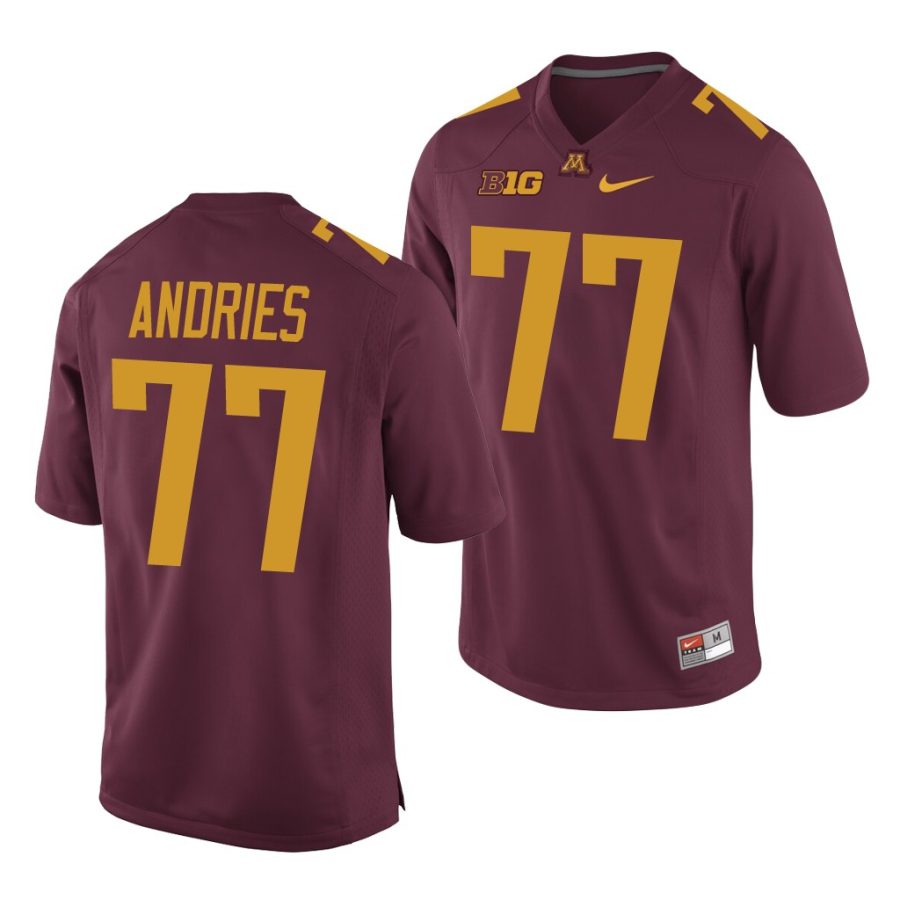 blaise andries maroon replica men's jersey