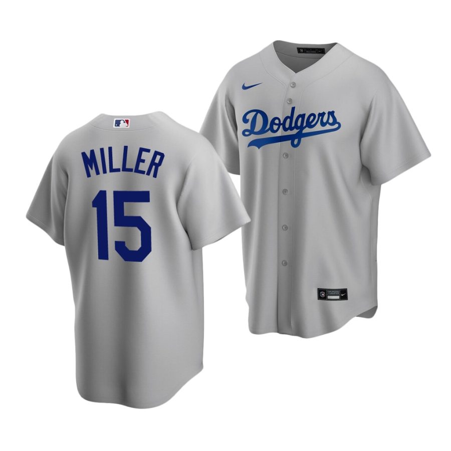 bobby miller dodgers 2020 mlb draft replica alternate gray jersey