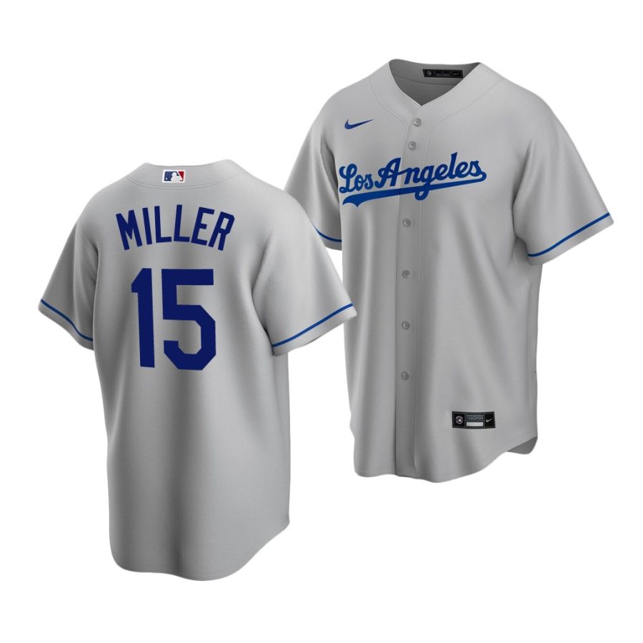 bobby miller dodgers 2020 mlb draft replica road gray jersey