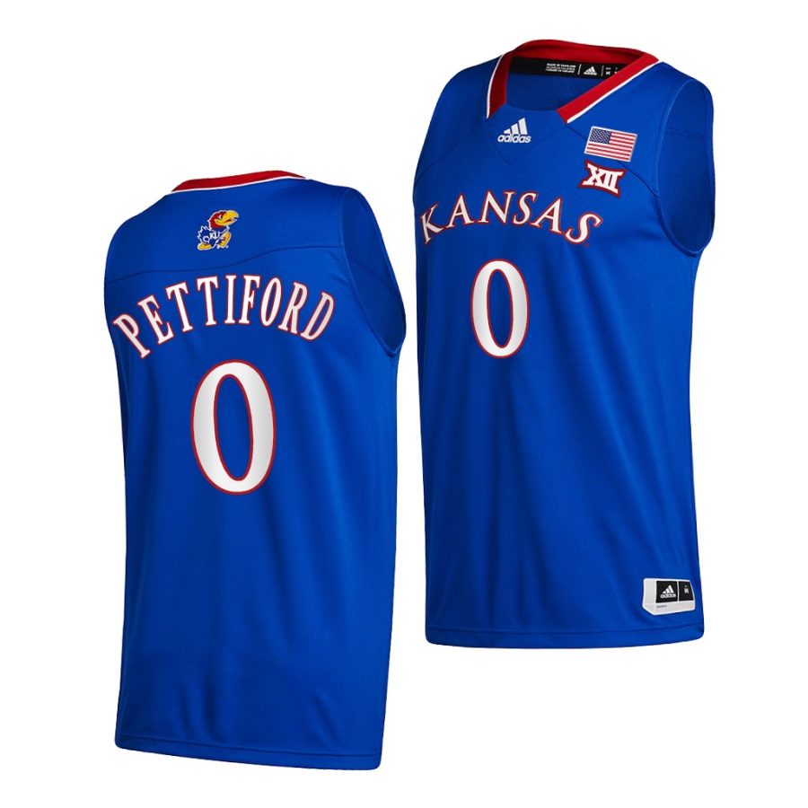 bobby pettiford blue college basketball kansas jayhawks jersey