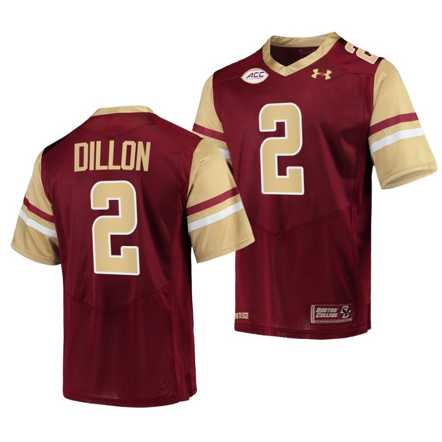 boston college eagles aj dillon maroon college football men jersey