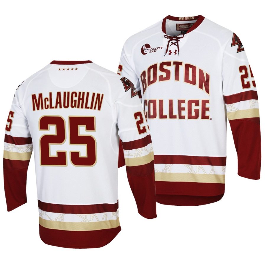 boston college eagles marc mclaughlin 2021 22 college hockey white performance jersey