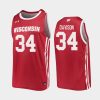 brad davison red replica men's jersey