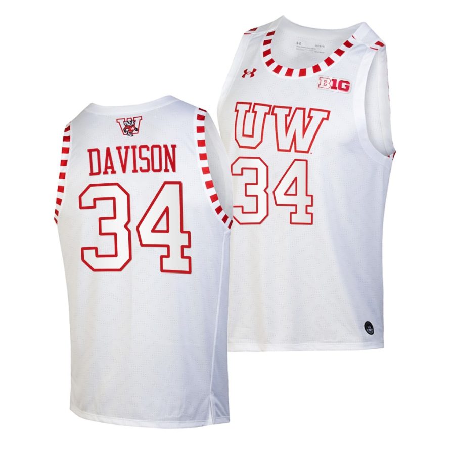 brad davison white by the players 2021 22alternate basketball jersey