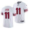 brandon aiyuk white 2020 nfl draft men's jersey 0