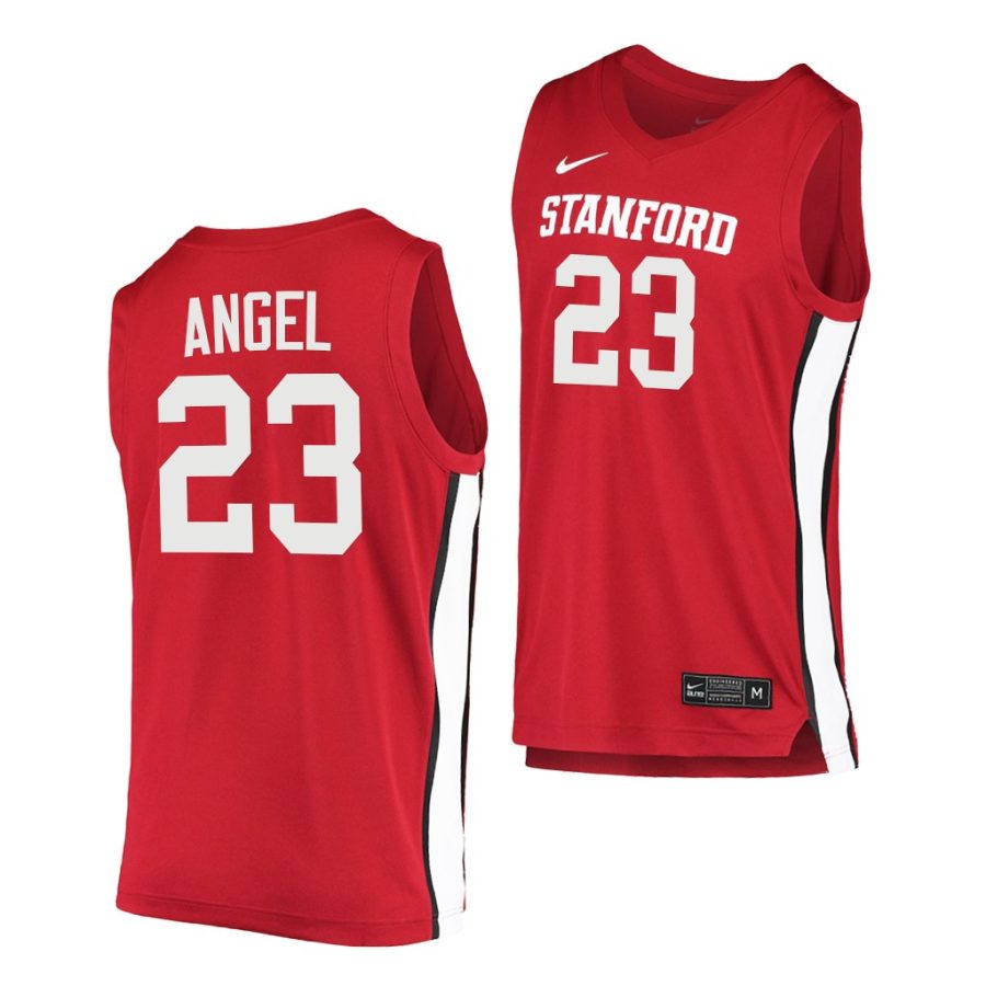 brandon angel red college basketball men jersey