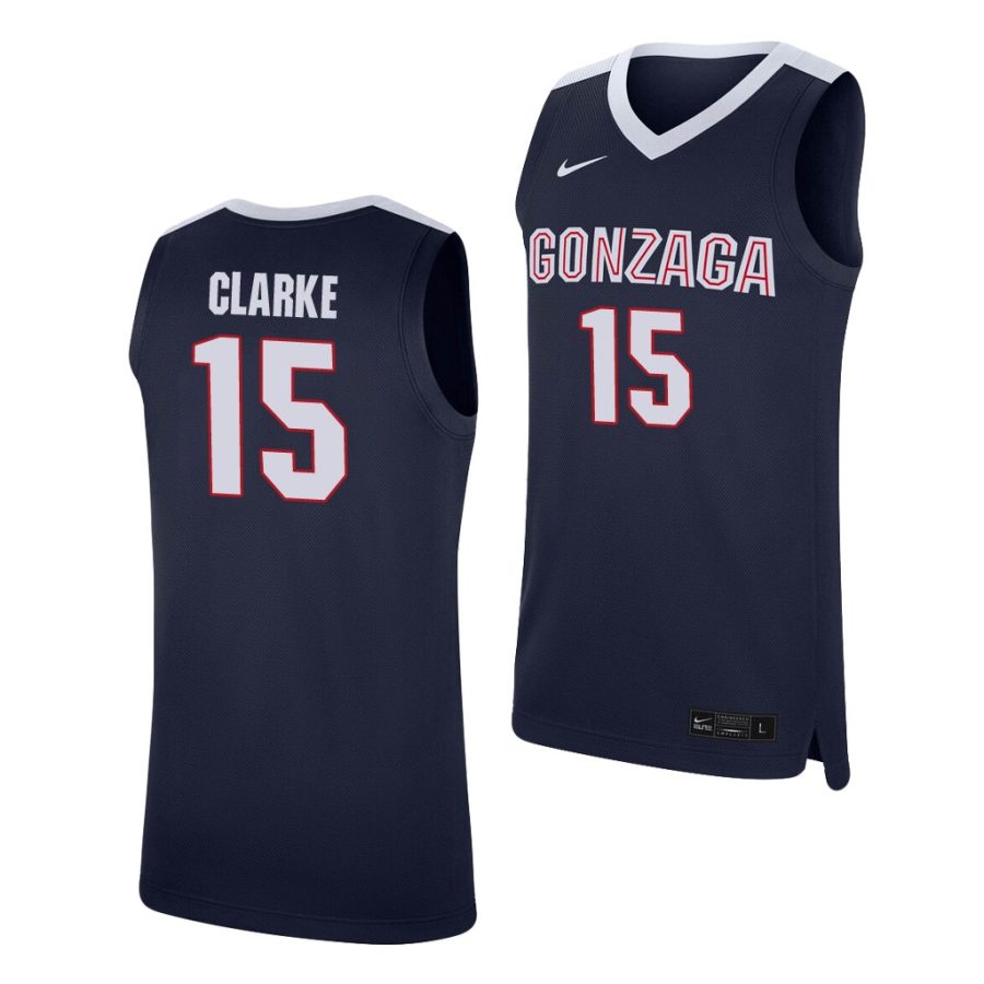 brandon clarke navy replica gonzaga bulldogs jersey