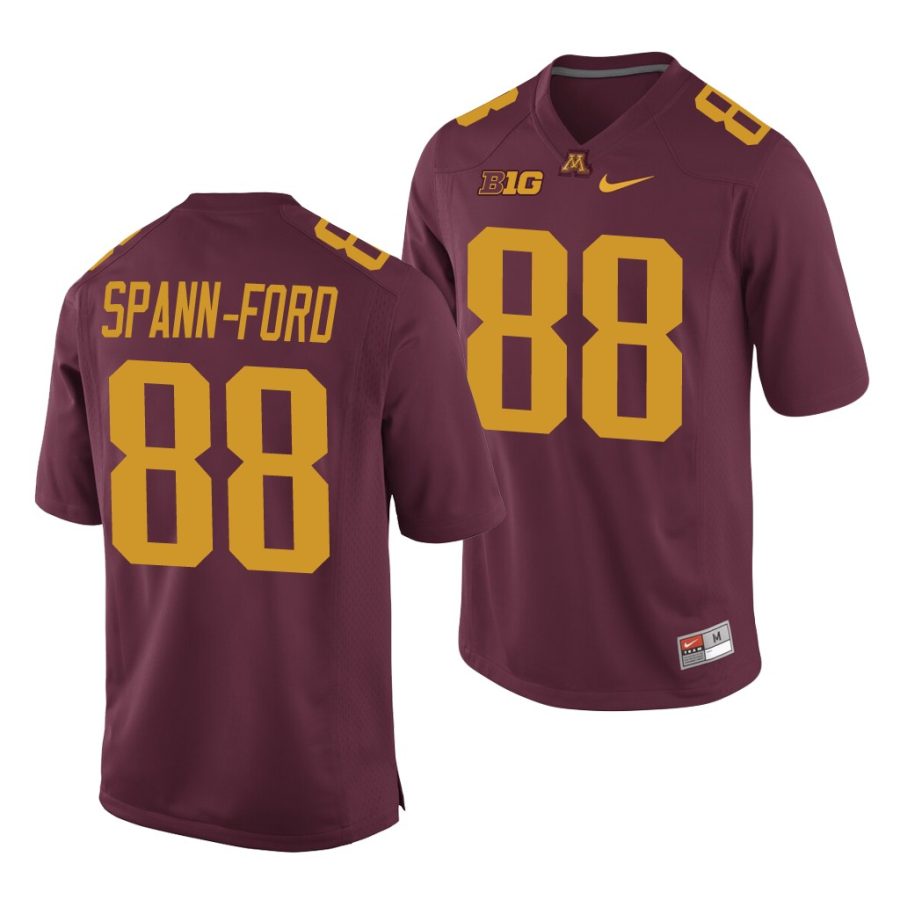 brevyn spann ford maroon replica men's jersey