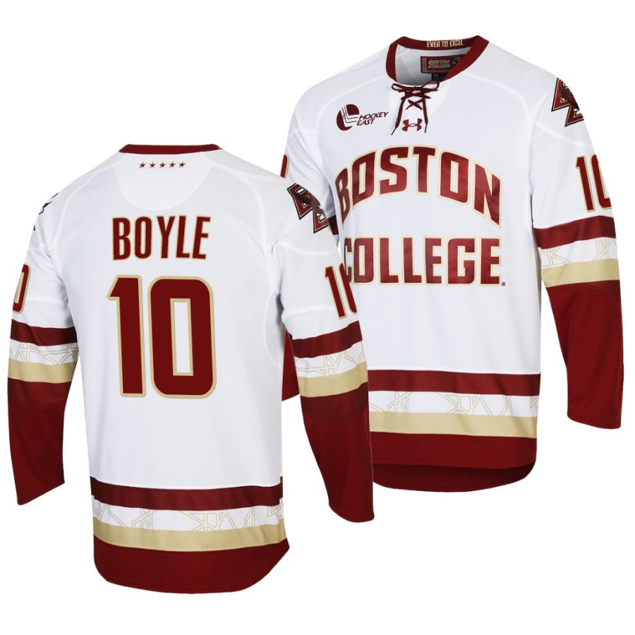 brian boyle nhl college hockey white replica jersey