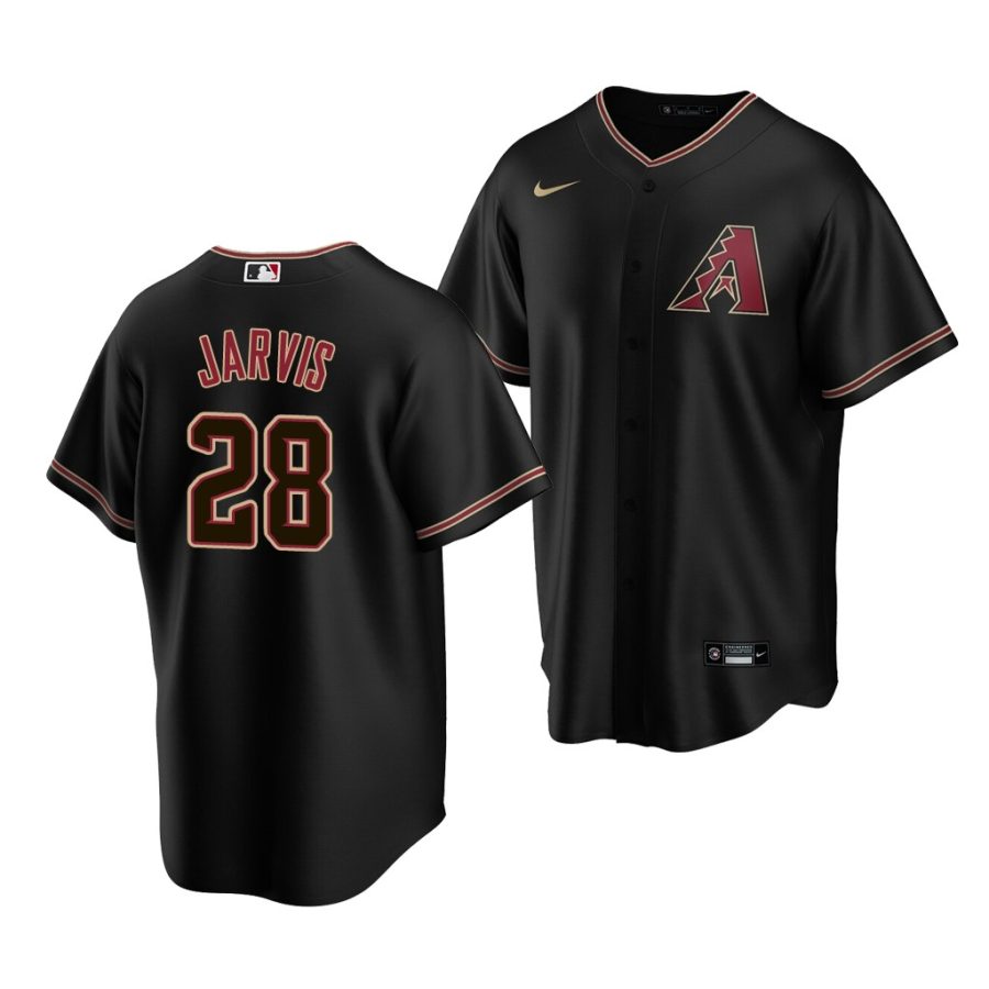 bryce jarvis diamondbacks 2020 mlb draft replica alternate black jersey