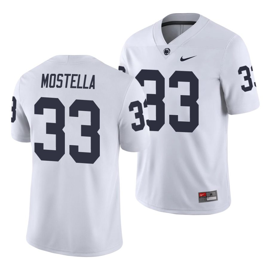 bryce mostella white college football men's jersey