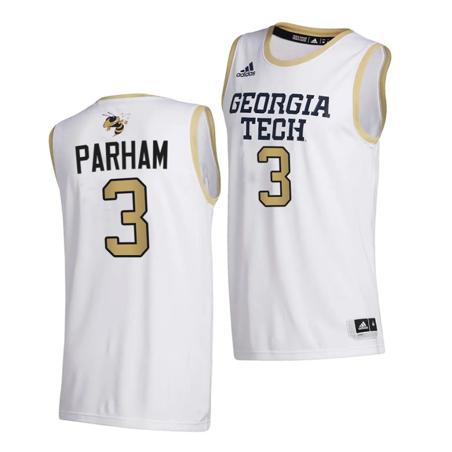 bubba parham white college basketball men jersey