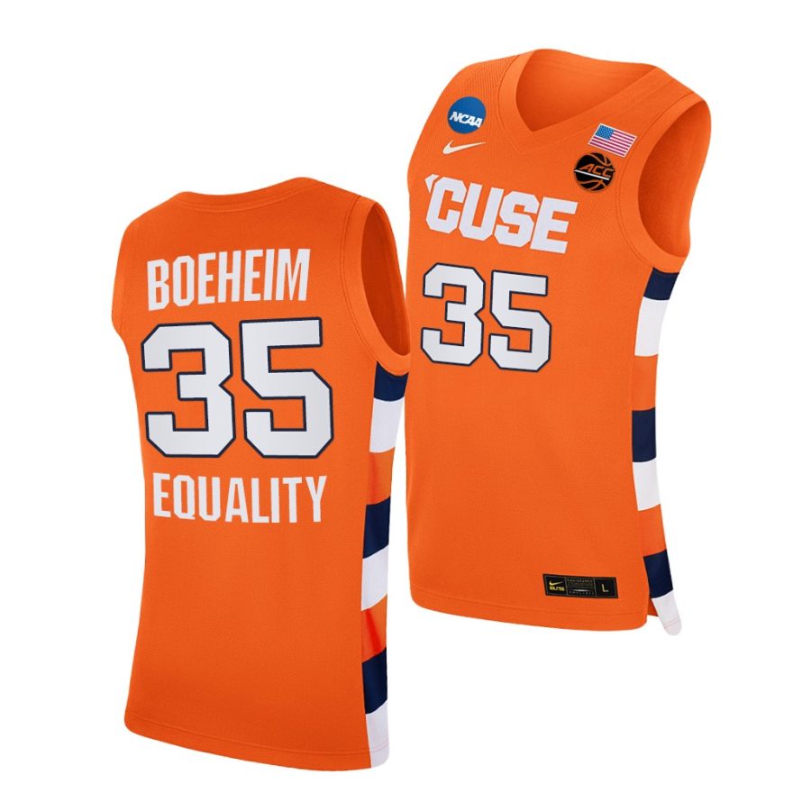 buddy boeheim orange 2021 march madness sweet 16 men jersey