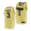 caleb furst purdue boilermakers college basketball 2021 22 top overall seed jersey