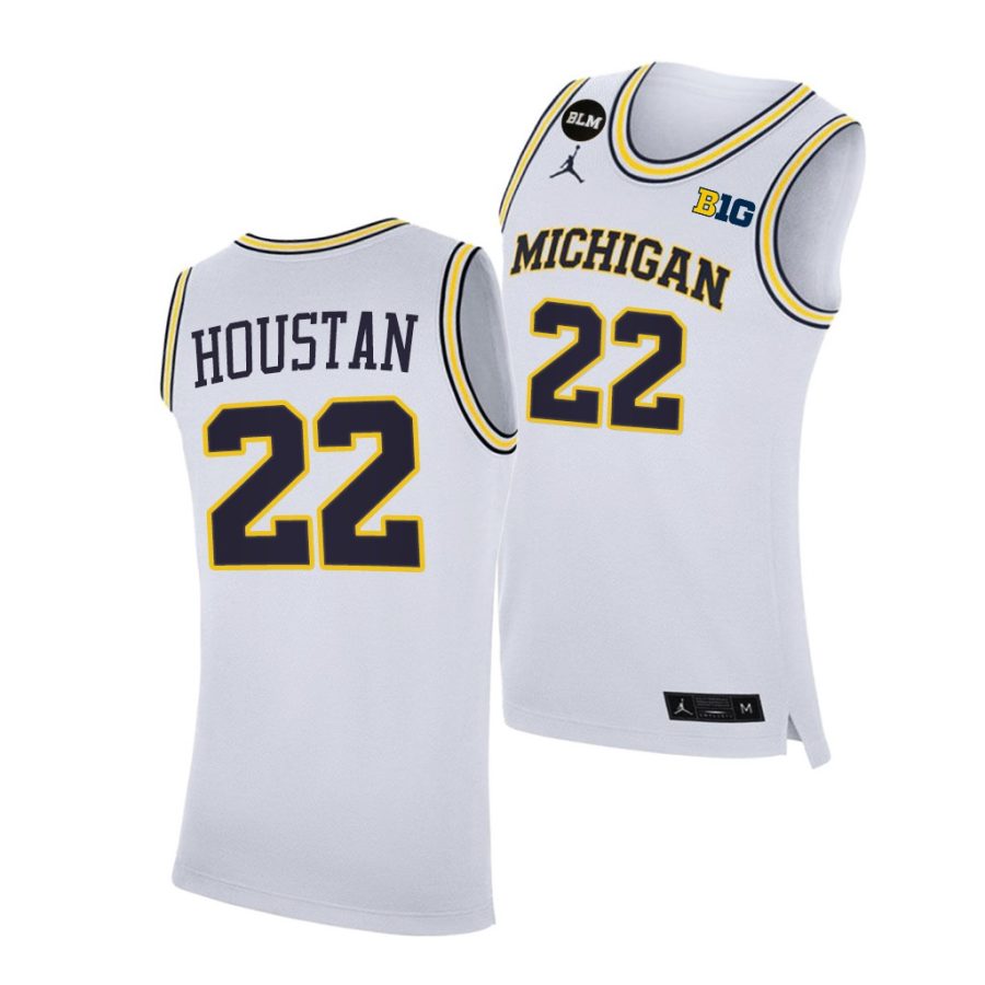 caleb houstan michigan wolverines home 2021 jersey