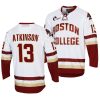 cam atkinson nhl college hockey white replica jersey