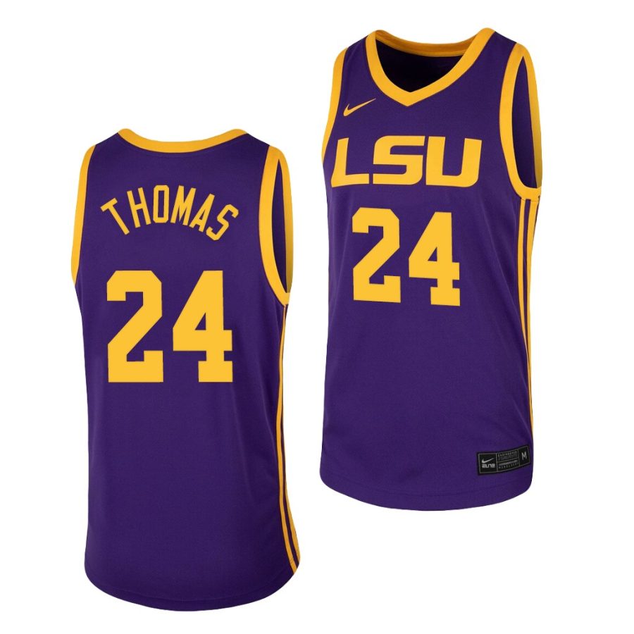 cameron thomas purple 2021 nba top draft lsu tigers jersey