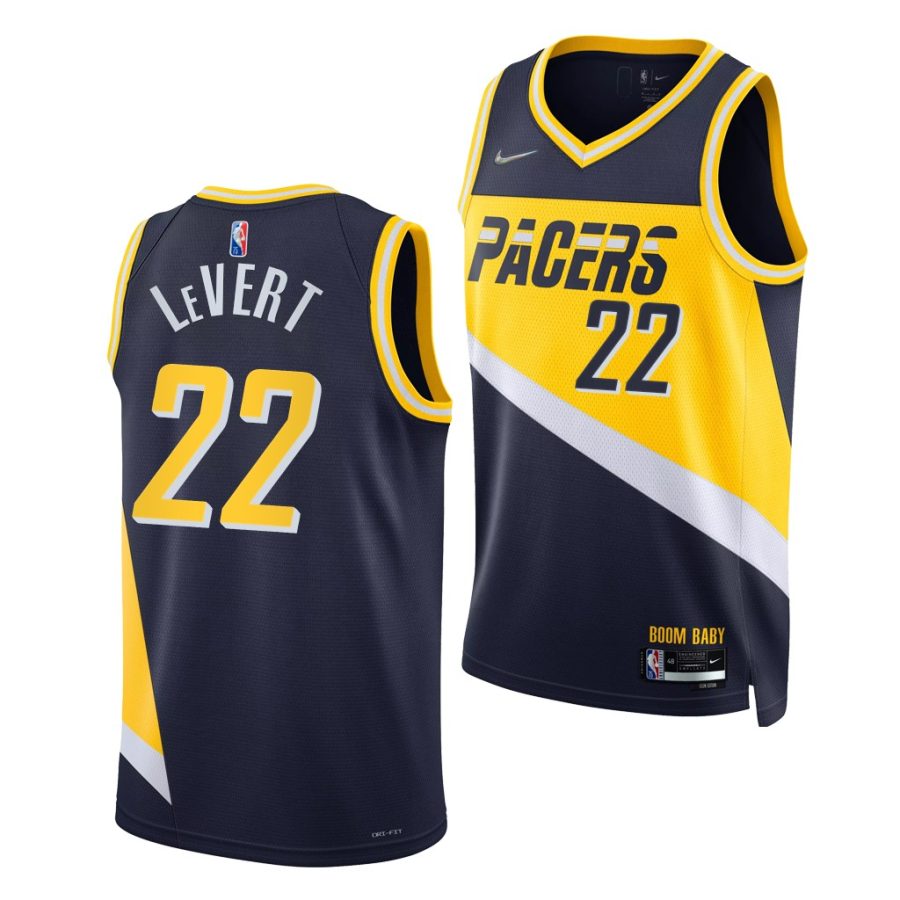 caris levert pacers nba 75th diamond blue city edition michigan wolverines 2016 draft jersey