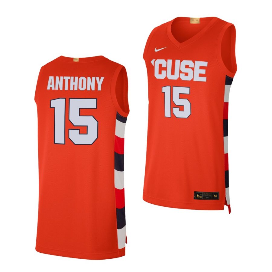 carmelo anthony orange alumni limited men's jersey