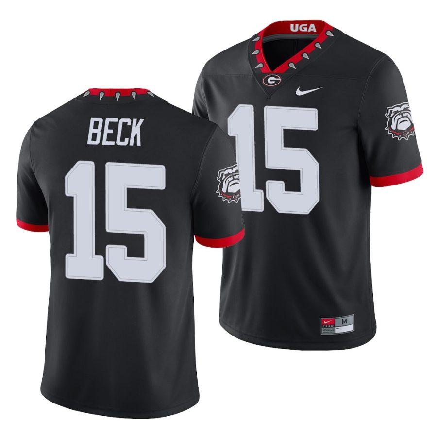 carson beck black college football men's jersey