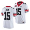 carson beck white college football men's jersey