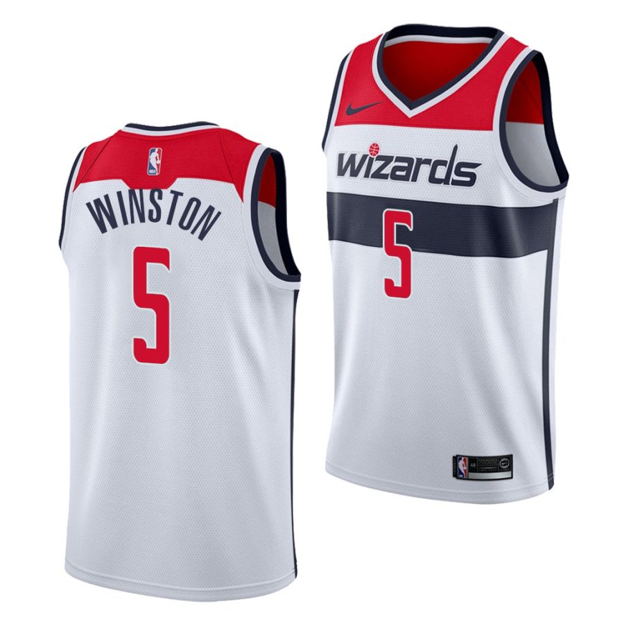 cassius winston wizards association 2020 nba draft 2020 21 white jersey