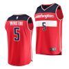 cassius winston wizards replica 2020 nba draft 2020 21 red jersey