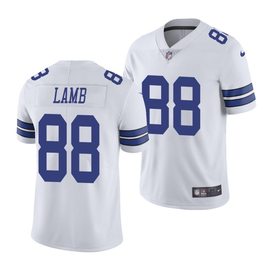 ceedee lamb white 2020 nfl draft men's jersey 1