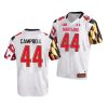 chance campbell white college football maryland terrapins jersey