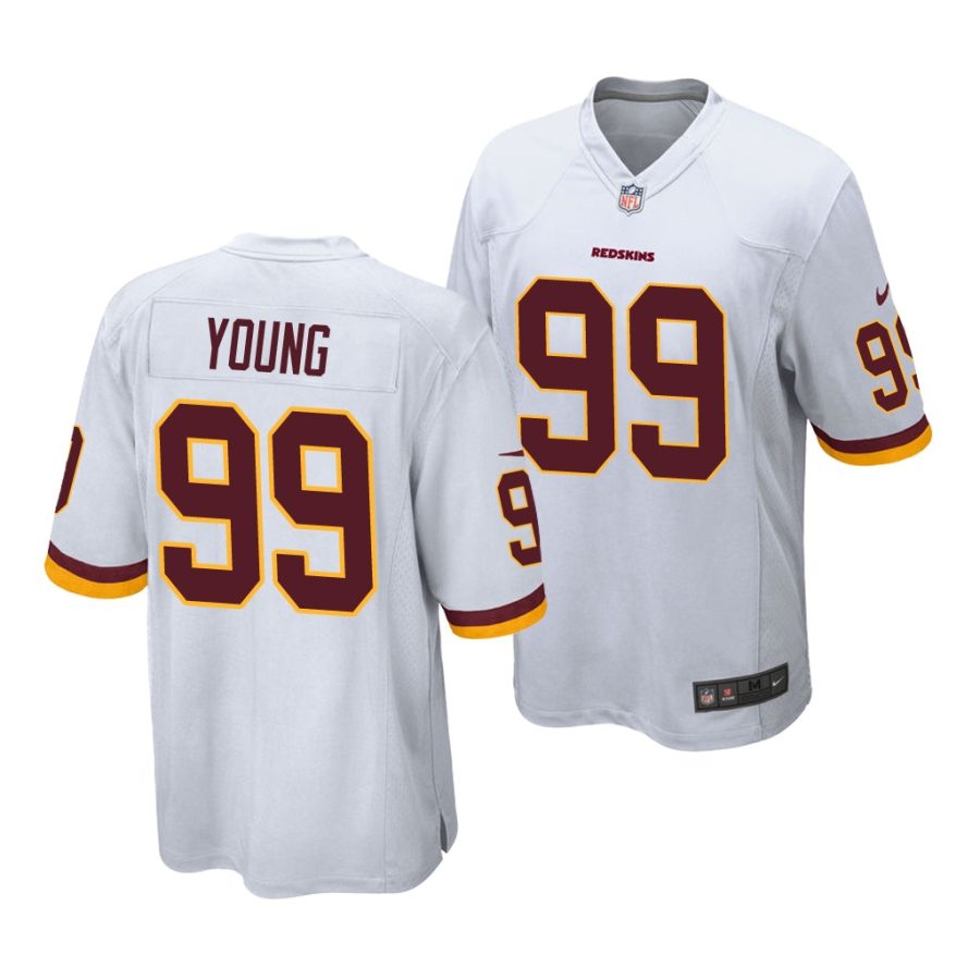 chase young white 2020 nfl draft men's jersey