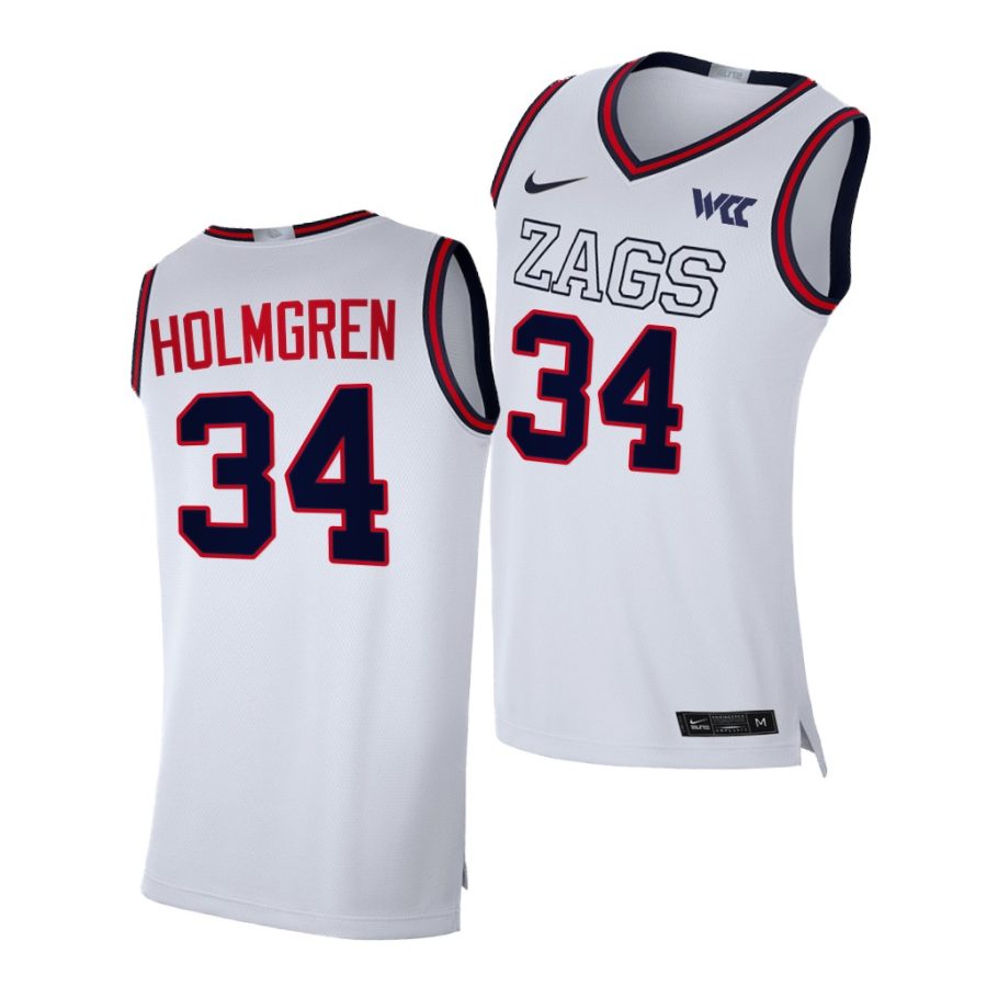 chet holmgren gonzaga bulldogs college basketball 2021 22 replica jersey