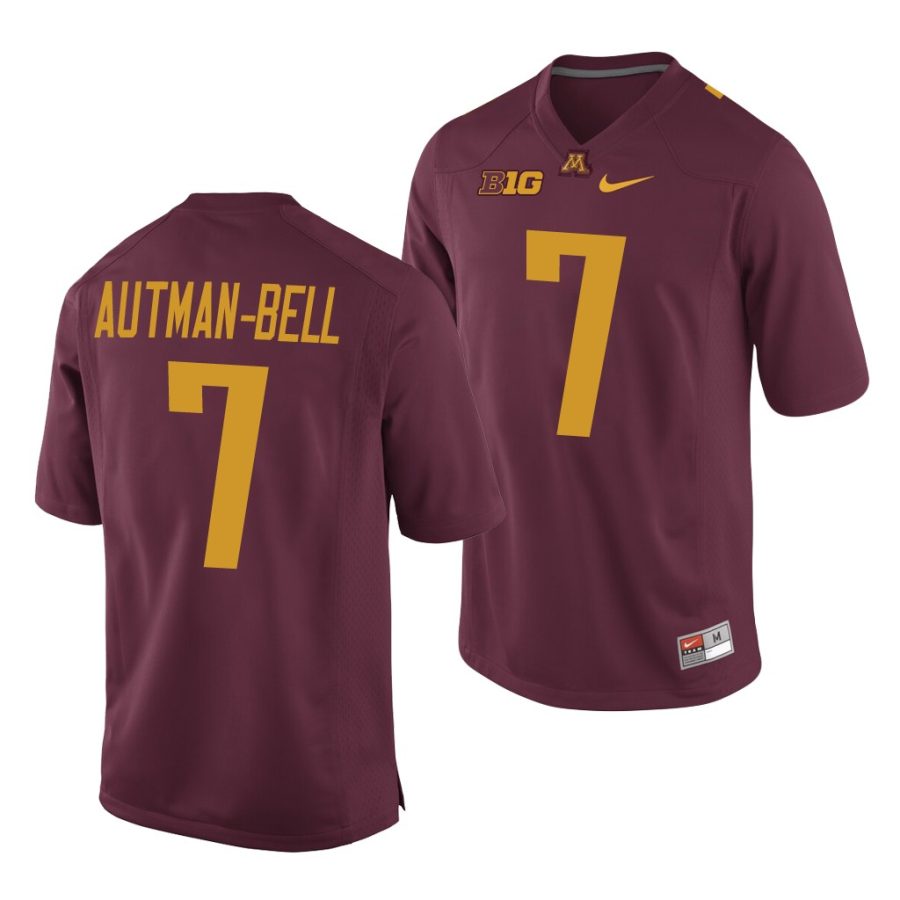 chris autman bell maroon replica men's jersey