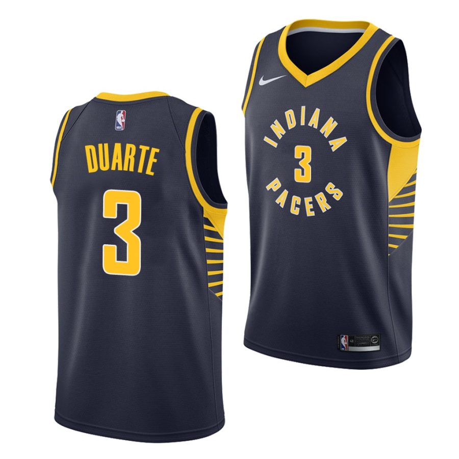 chris duarte pacers 2021 navy icon edition 2021 nba draft jersey