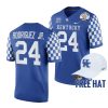 chris rodriguez jr. kentucky wildcats blue 2021 citrus bowl cfp jersey