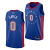 chris smith pistons blue city edition pac 12 mip 2020 jersey