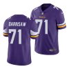 christian darrisaw vikings 2021 nfl draft vapor limited men's purple jersey