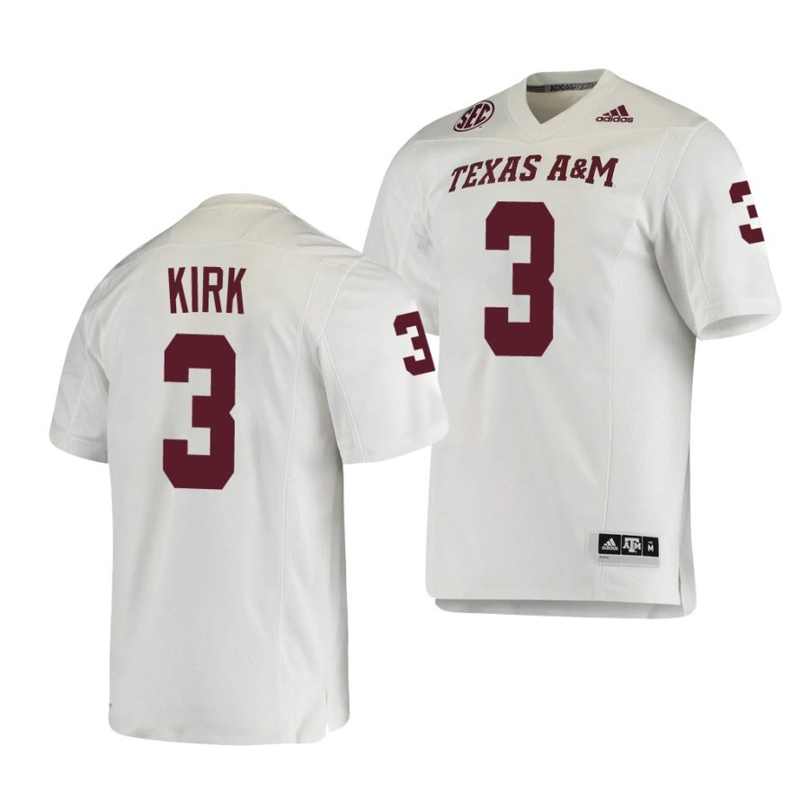 christian kirk white college football texas a&m aggies jersey