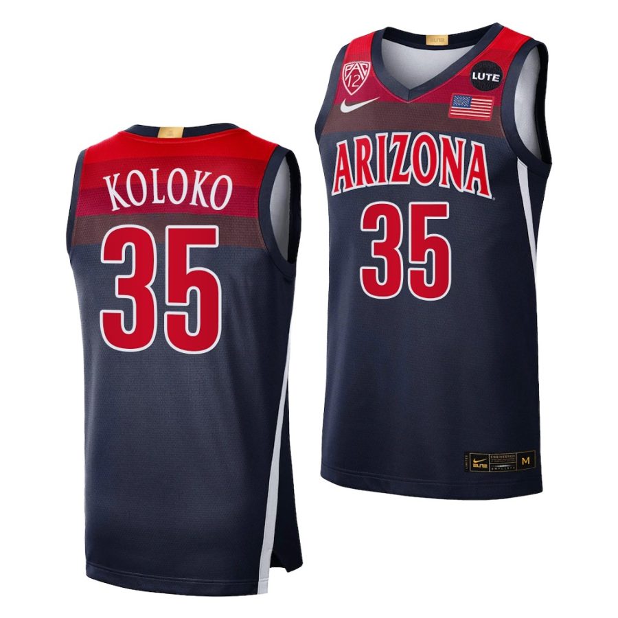 christian koloko arizona wildcats elite limited 2021 22 college basketball jersey