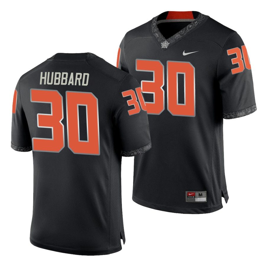 chuba hubbard black college football men's jersey