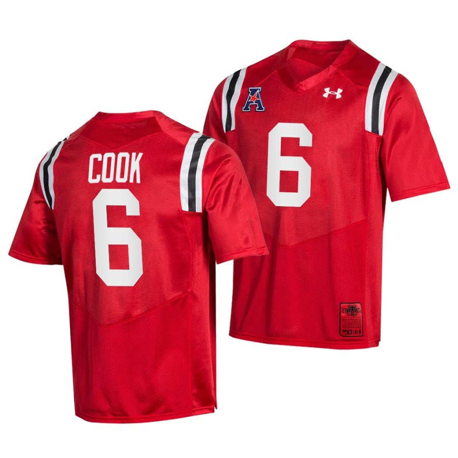 cincinnati bearcats bryan cook red college football 150th anniversary men jersey