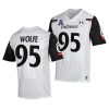 cincinnati bearcats derek wolfe white college football nfl alumni jersey