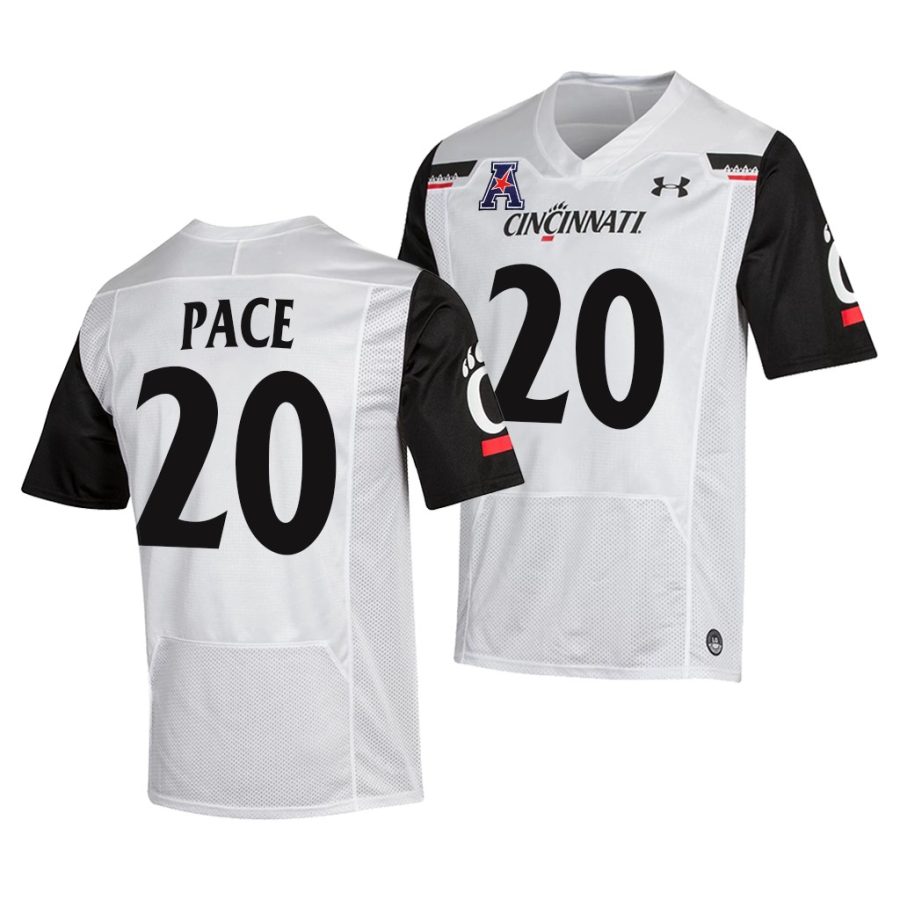 cincinnati bearcats deshawn pace white college football men jersey